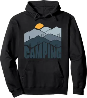Camping Nature Adventure Wilderness Mountains Pullover Hoodie