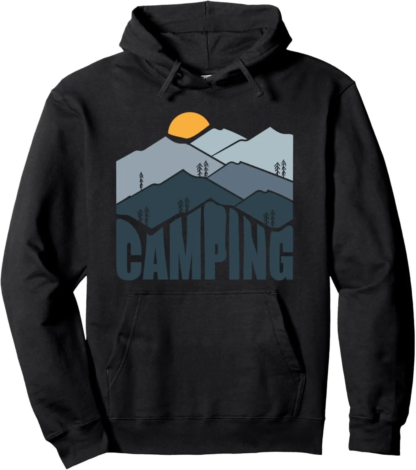 Camping Nature Adventure Wilderness Mountains Pullover Hoodie