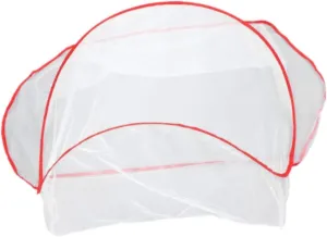 Camping Proof Net Cover Camping Head Net with Storage Bag Mesh Folding Head Net for Bedding Camping