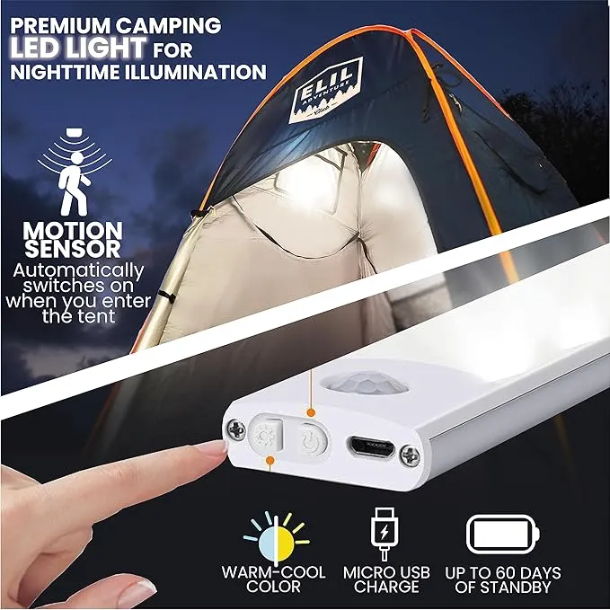 Camping Shower Tent with LED Sensor Light 6.23 ft Camp Shower Large Tent Easy Pop Up Privacy Tent Beach Changing Tent Pop Up Shower Tent Outdoor Shower Enclosure Portable Shower Tents for Camping