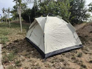 Camping Tent, 2/3 Person Dome Tent with Snag-Free Poles for Easy Setup in Under 10 Mins, Included Rainfly Blocks Wind & Rain, Tent for Camping, Festivals, Backyard, Sleepovers