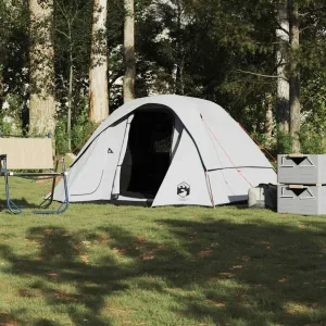 Camping Tent Cabin 4-Person White Blackout Fabric Waterproof4,75KG
