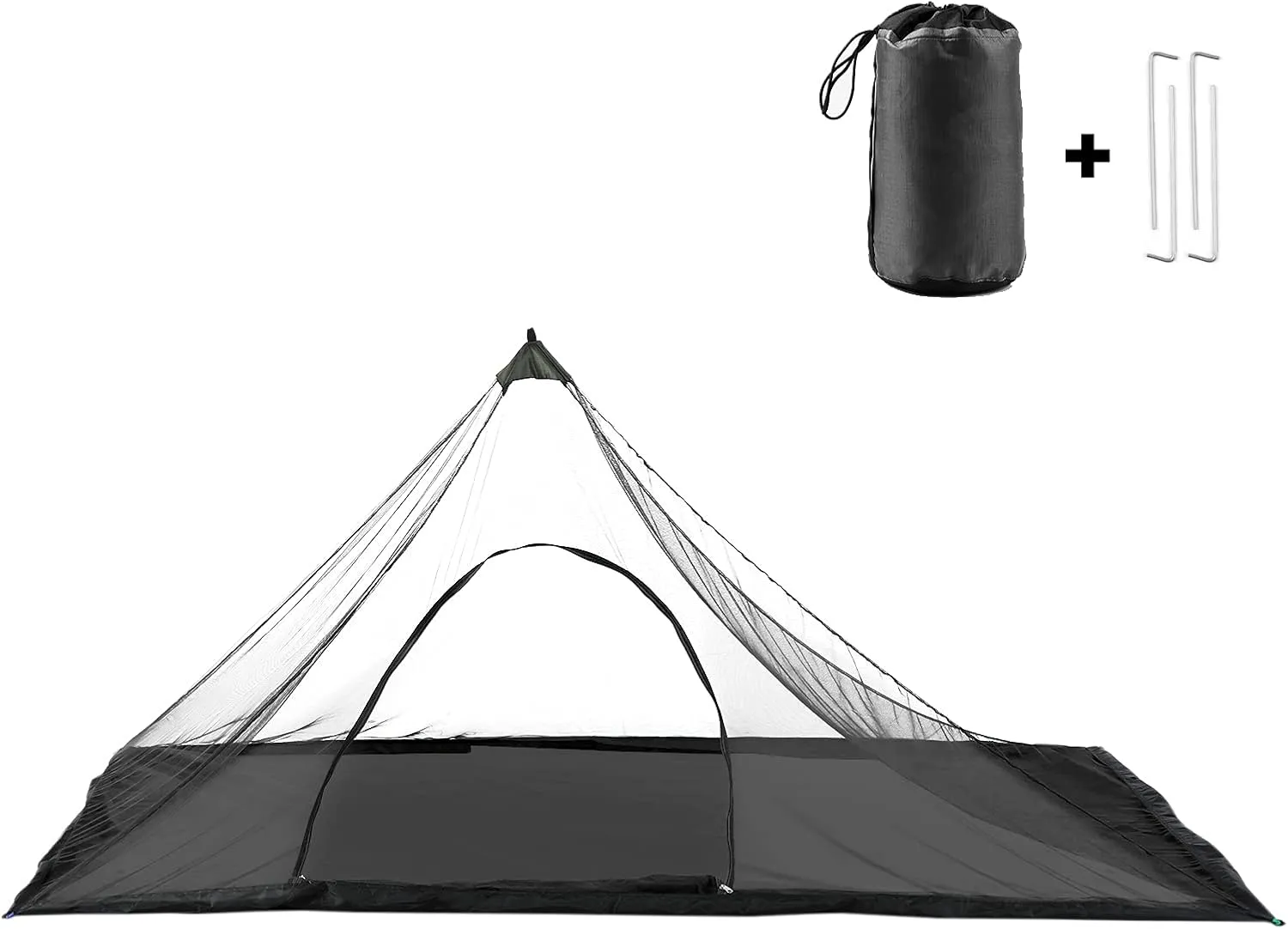 Camping Tent with Carry Bag Water Resistant Outdoors Mesh Tent for Backpacking Hiking Camping Fishing,Camp mesh Netting, Black