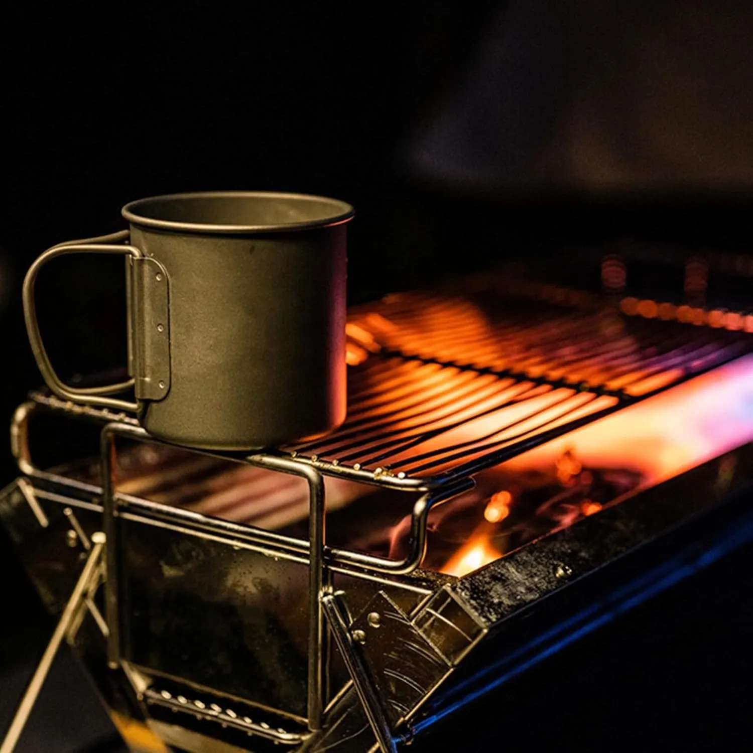 Camping Titanium Cup Outdoor Coffee Cup Lightweight Mug Portable Water Cup(750ML)