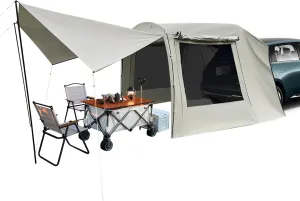 Car Awning Outdoor Camping Tent - Inner Dimensions 9.35×7.87×6.4 ft (Accommodates 4-6 People),for Camping with 2 Mesh Screen Vents, Backpacking Tent