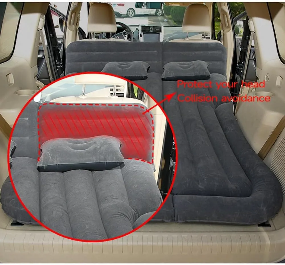 Car Inflatable Mattress for Accord 2018 2019 2020 2021 Rear Trunk Air Cushion Camping Travel Folding Self Inflating Sleeping Pad Back Seat Air Mattresses,Grey1