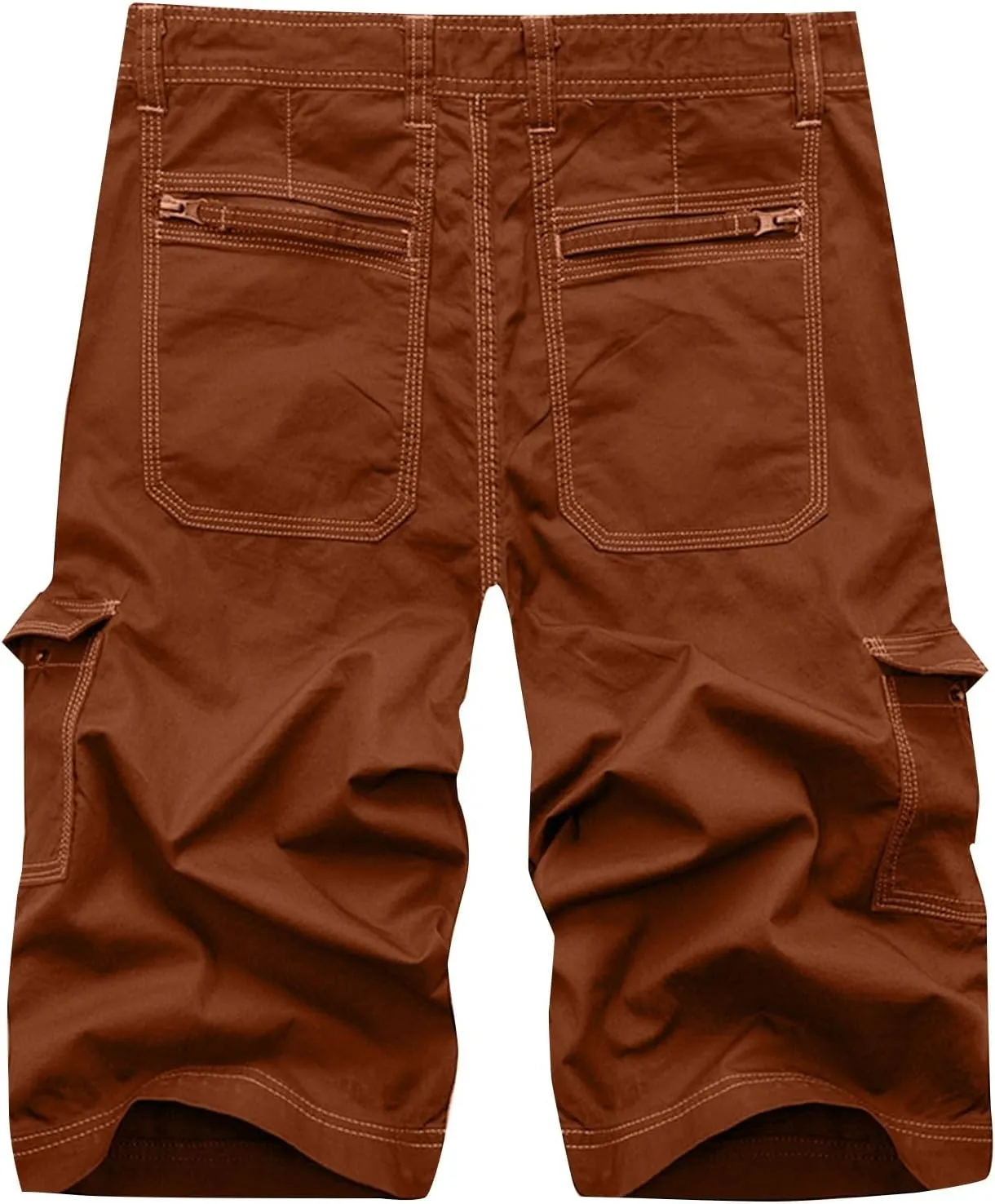 Cargo Capri Pants Women Elastic Waist Bermuda Shorts Summer Casual Jean Joggers Hiking Pants with Multi Pocket