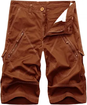 Cargo Capri Pants Women Elastic Waist Bermuda Shorts Summer Casual Jean Joggers Hiking Pants with Multi Pocket