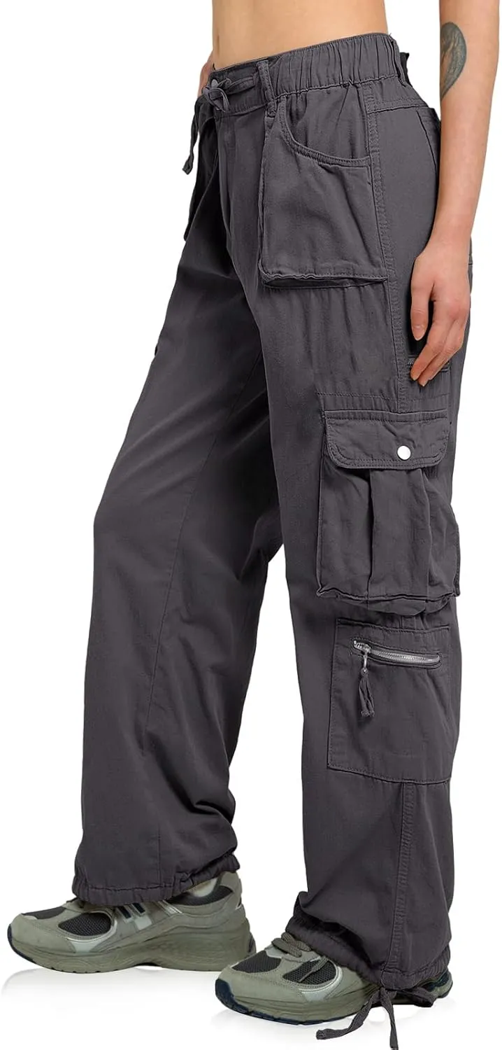 Cargo Pants Women Baggy Hiking Casual Cotton Military Tactical Army Combat Work Pants with 7 Pockets