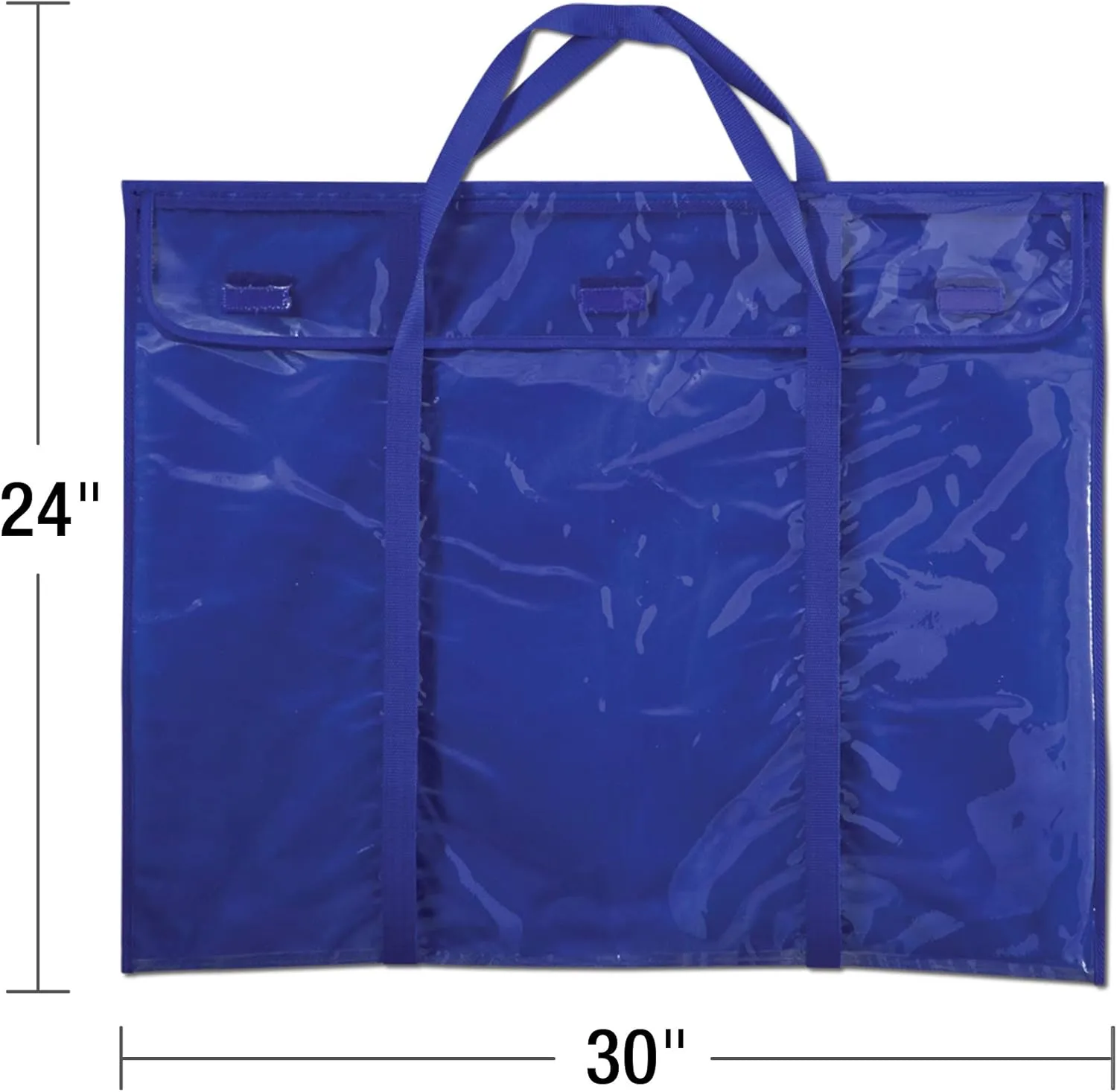 Carson Dellosa Deluxe Bulletin Board Storage Bag Pocket Chart, (24" x 30") Bulletin Board Holder, Large Organizer for Bulletin Boards, Charts, Calendars, Posters, Wall Art, and More