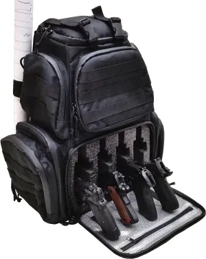 Case Club Tactical Pre-Cut 4-Pistol Backpack with Rainfly & Molle Straps (Gen 2)