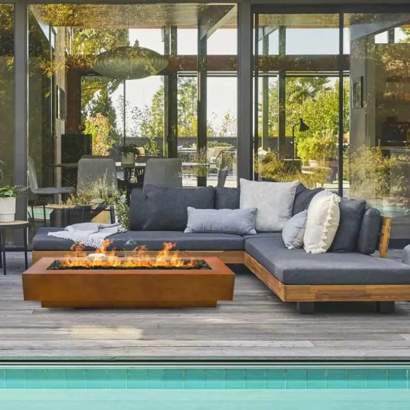 Cedar Park Fire Pit - Corten Steel | 96"