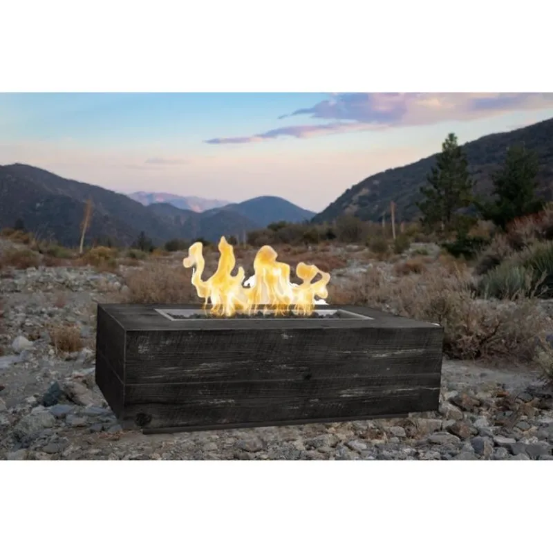 Cedar Park Fire Pit - Wood Grain Concrete | 120"