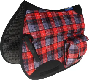 CHALLENGER Horse English All-Purpose Neoprene Shock Absorbing Plaid Saddle Pad 72TS29