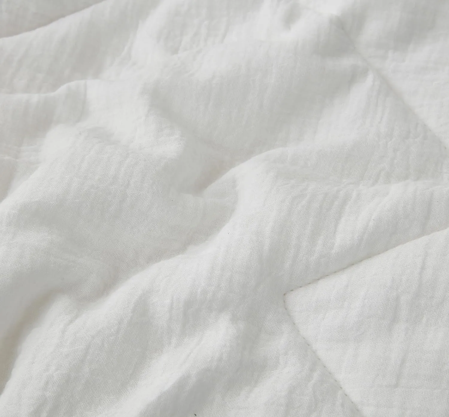 Chezmoi Collection Skye 3-Piece Breathable Lightweight Cotton Gauze Comforter Set Oversized King, White Reversible Soft Washed 100% Cotton Muslin Thin Comforter, 130GSM Fill Summer Blanket