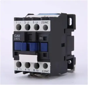 Circuit Breaker CJX2-1801 LC1 AC.Contactor 18A 3-Phase 3-pin NC.Coil Voltage 38. 0V 220V 110V 36V 24V 50/60 Hz DIN Rail Mounted 3P   1NC.(Ac 220v)