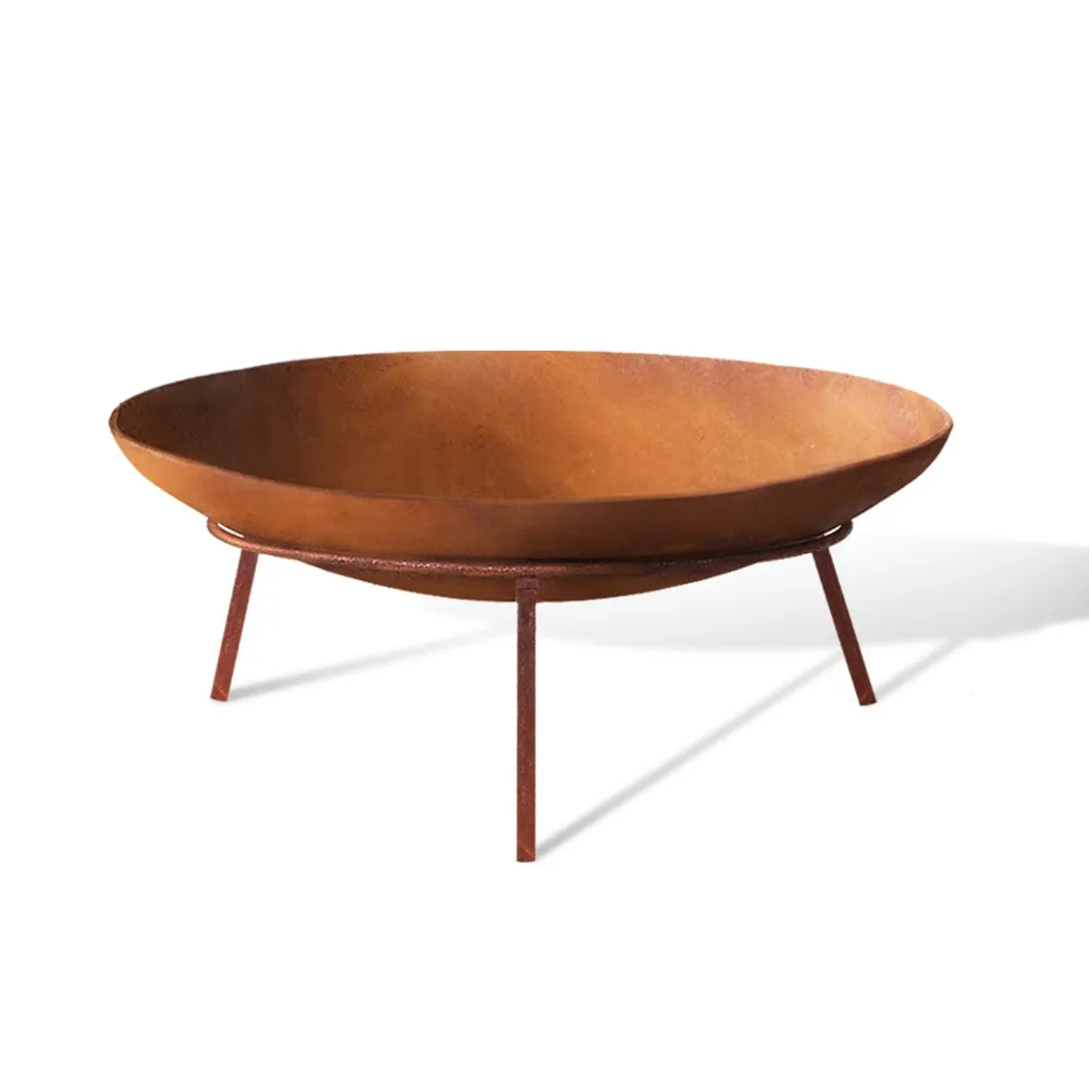 Classic Fire Pit (60cm) Iron Bowl - Oxidized Brown