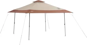 Coleman 13x13ft Instant Canopy Sun Shelter, Portable Shade Tent Sets Up in 3 Minutes, Vented Roof for Airflow & UPF 50  Sun Protection