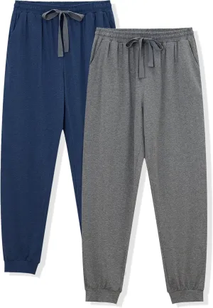 COLORFULLEAF Mens Cotton Pajama Pants Lightweight Jogger Pajama Bottoms Soft Lounge Pants with Pockets