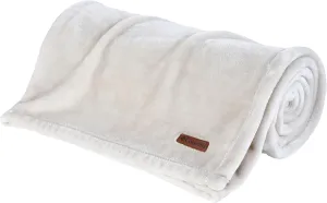 Columbia 50" x 60" Super Plush Lightweight Throw Blanket - Outdoor Essentials for Camping, Picnics, and Adventures, Soft and Cozy Home Essentials for Bed and Living Room - Dark Stone