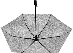 Compact Lightweight Folding Umbrella, Inner Print Sun Parasol with UV Protection, Strong Portable Travel Rain Umbrella