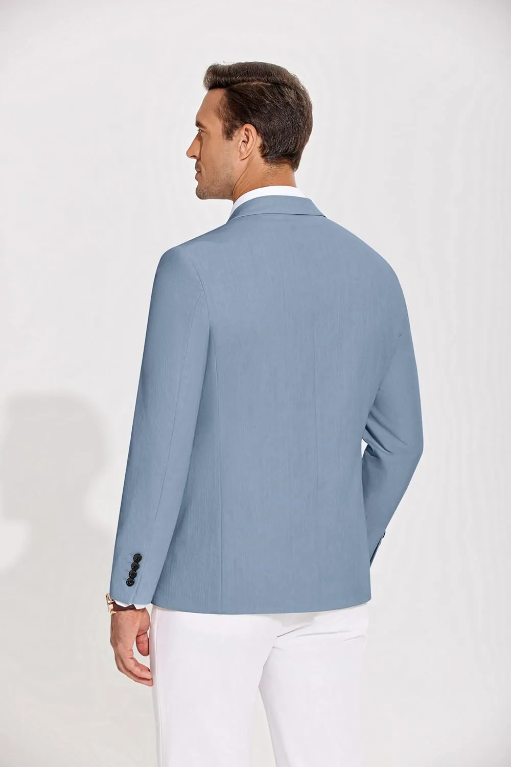 COOFANDY Men's Casual Blazer Lightweight Slim Fit Suit Jacket Two Button Cotton Sport Coats