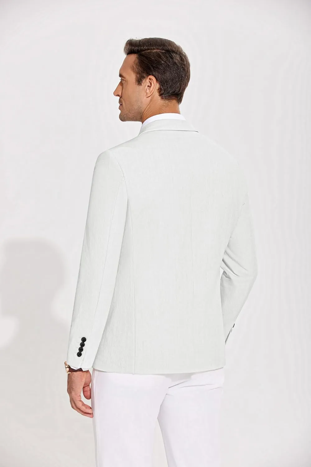COOFANDY Men's Casual Blazer Lightweight Slim Fit Suit Jacket Two Button Cotton Sport Coats