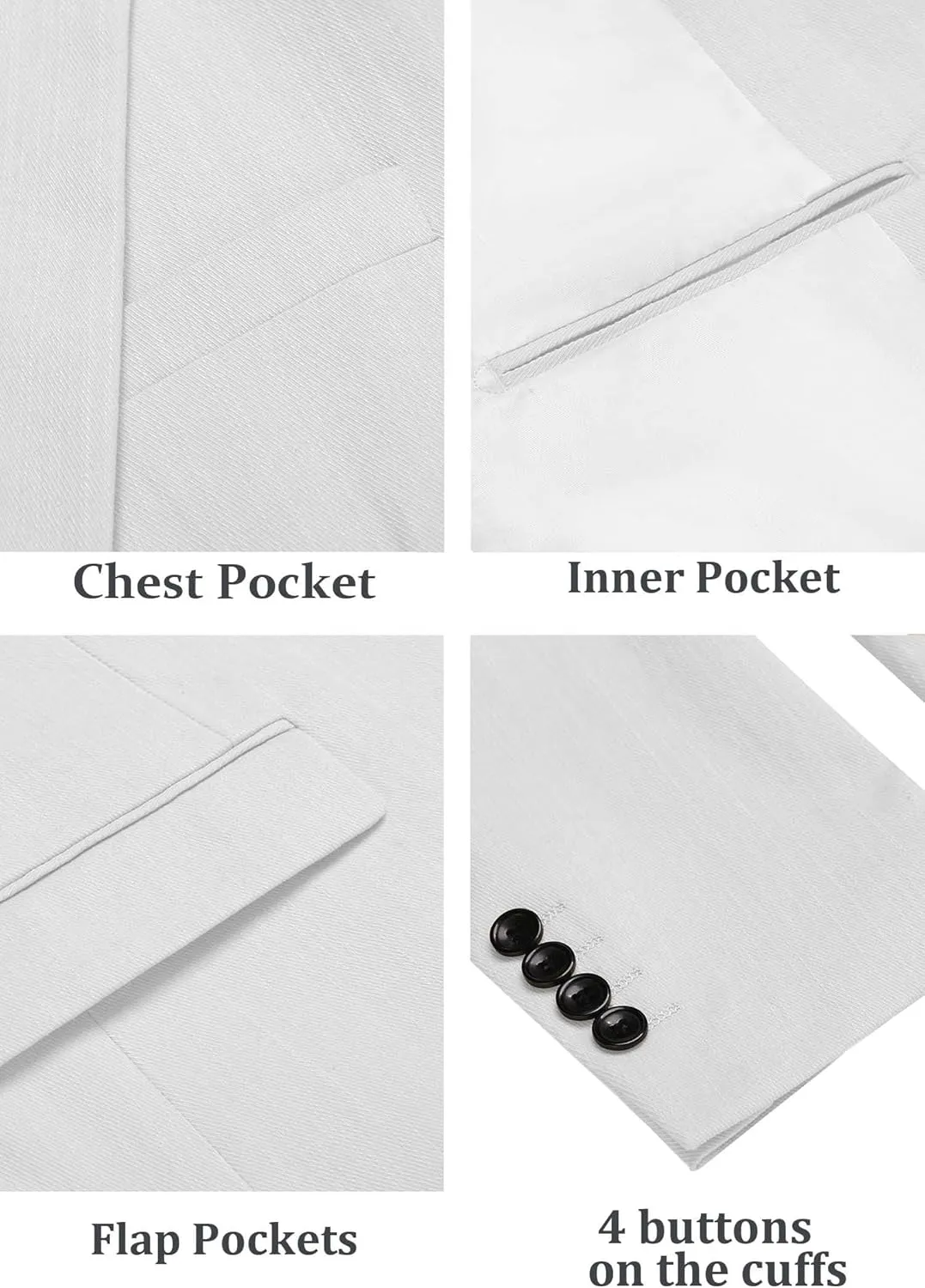 COOFANDY Men's Casual Blazer Lightweight Slim Fit Suit Jacket Two Button Cotton Sport Coats