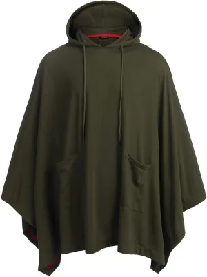 COOFANDY Unisex Casual Hooded Poncho Cape Cloak Fashion Coat Hoodie Pullover with Pocket