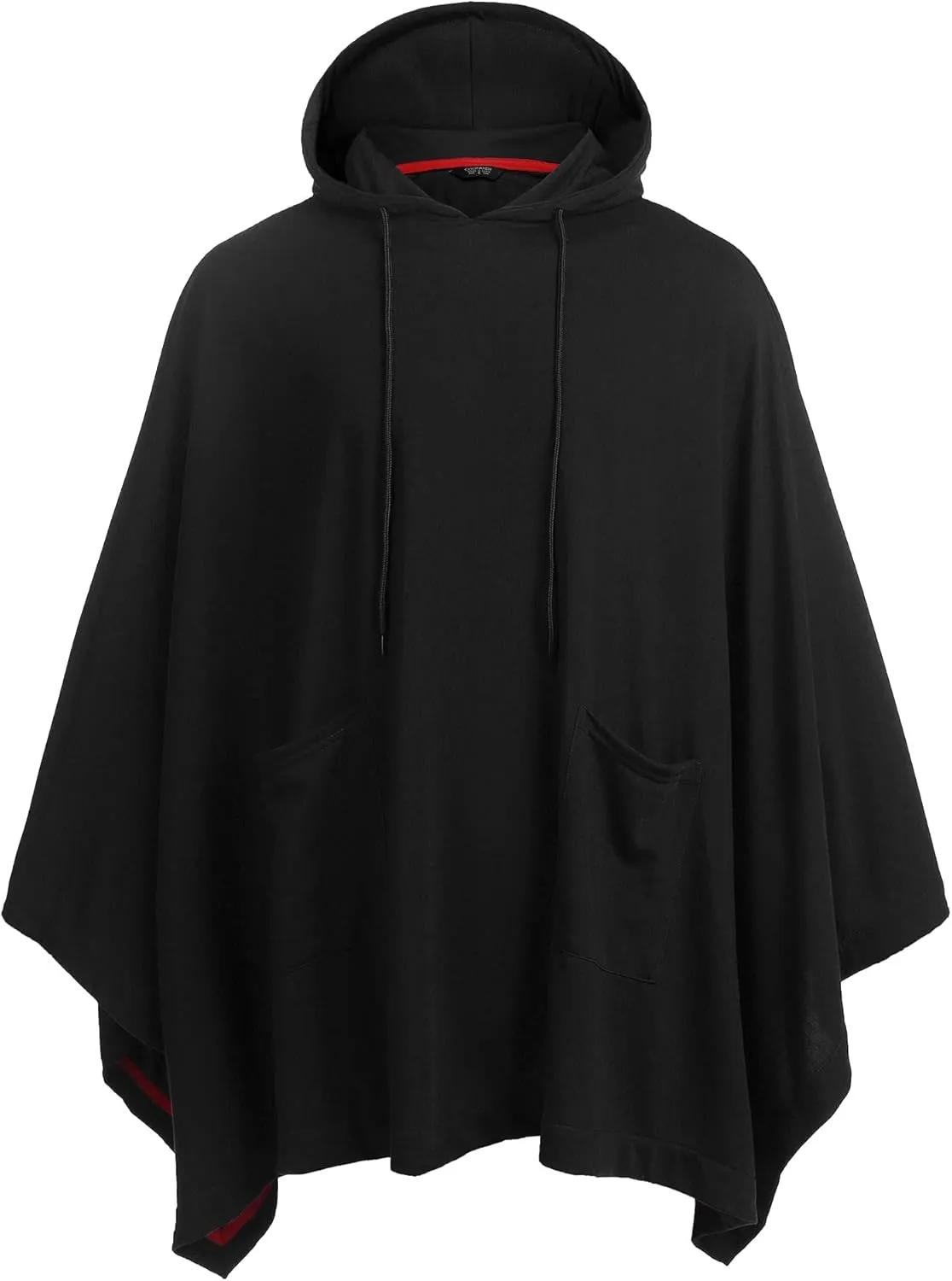 COOFANDY Unisex Casual Hooded Poncho Cape Cloak Fashion Coat Hoodie Pullover with Pocket