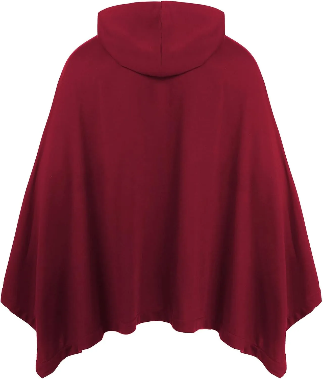 COOFANDY Unisex Casual Hooded Poncho Cape Cloak Fashion Coat Hoodie Pullover with Pocket