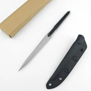 Cool Fixed Blade Knife for Men with Kydex Sheath,4.9" 8Cr13Mov Blade Best EDC Survival Camping Hiking Tool Sharp Knives,Christmas Gift (SILVER)