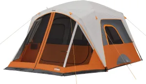 CORE Tent for Family Camping | 4 Person & 6 Person Portable Camp Tent with Carry Bag for Outdoor Car Camping | Included Gear Loft Organizer for Camp Accessories