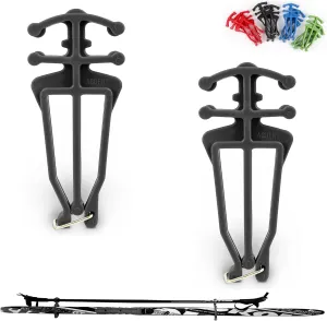 Cross Country Skis and Poles Holder – 1 Pair, Universal Nordic Ski Pole Carrier