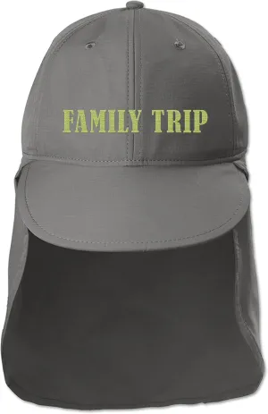 Custom Embroidered Sun Hat Ear&Neck Flap Adjustable UPF 30  UV Protection Hiking Safari Fishing Hats for Women and Men