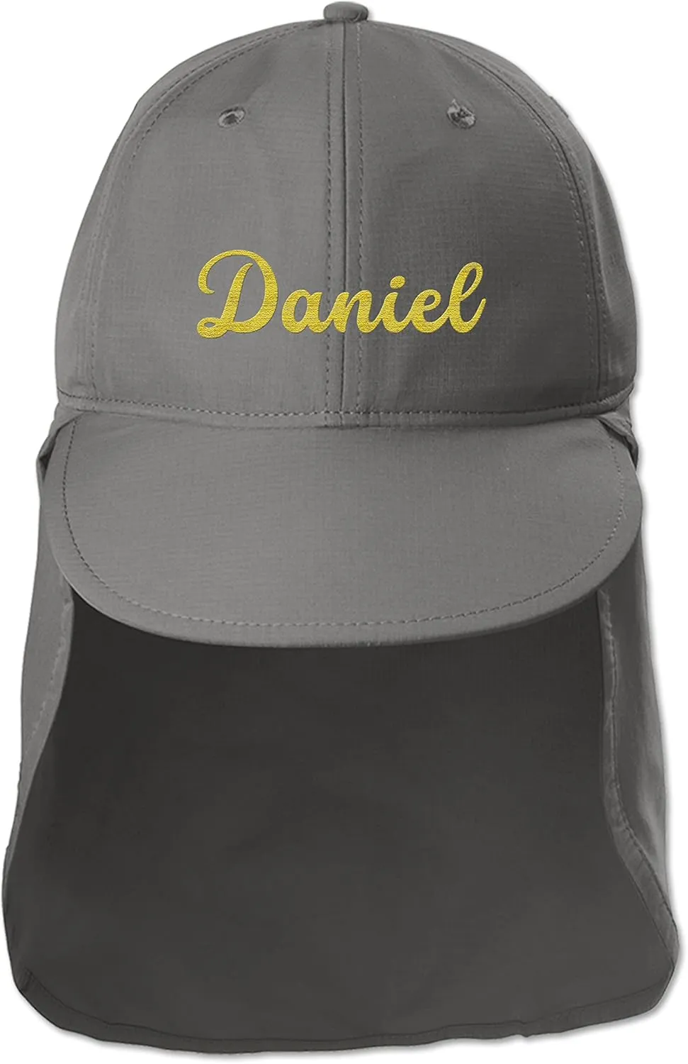 Custom Embroidered Sun Hat Ear&Neck Flap Adjustable UPF 30  UV Protection Hiking Safari Fishing Hats for Women and Men