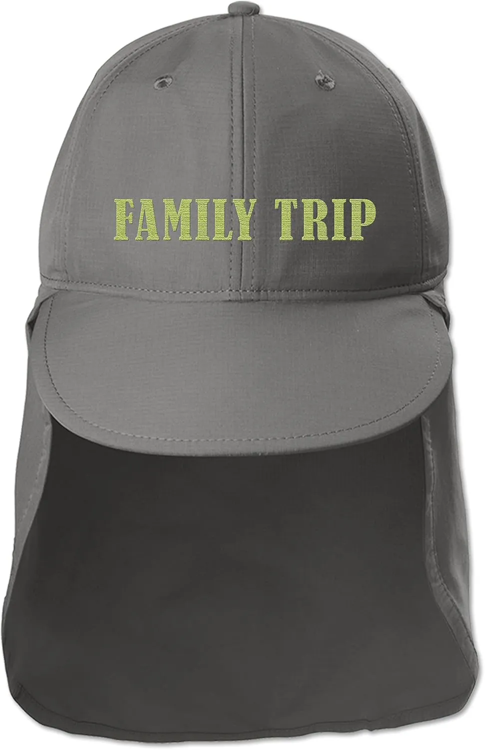 Custom Embroidered Sun Hat Ear&Neck Flap Adjustable UPF 30  UV Protection Hiking Safari Fishing Hats for Women and Men