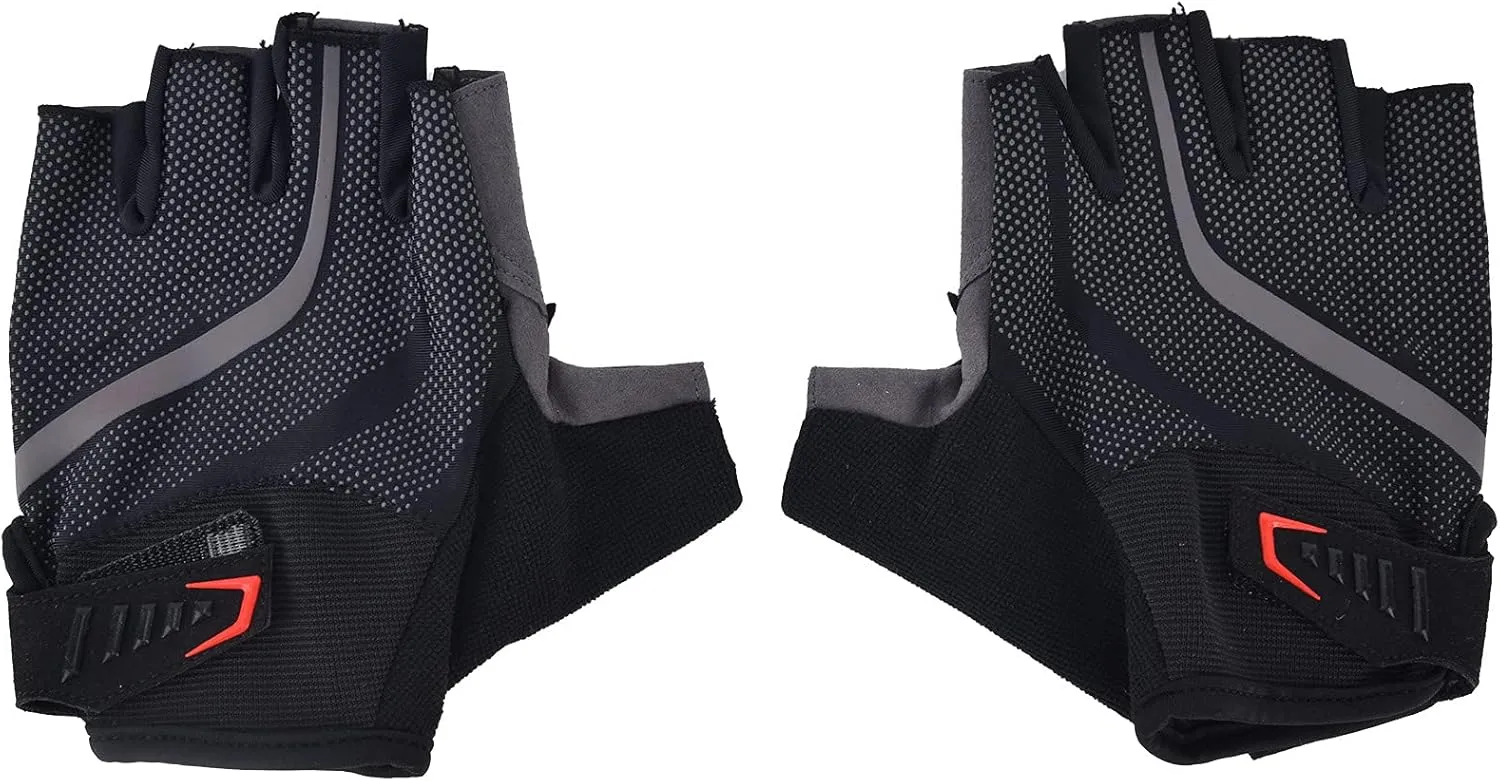 Cycling Gloves Anti Slip Half Finger Shock Absorbing for Men and Women, Breathable Lightweight Polyurethane Material, Ideal for Cycling Fitness Exercise and Other Outdoor Activi