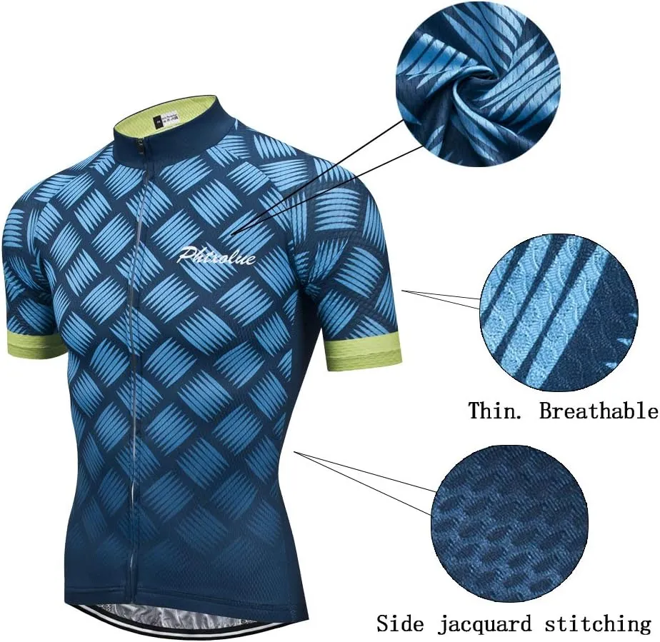 Cycling Kit Men Cycling Jersey Set Cycling Bib Shorts Bicycle Jersey Shirts Outfit Uniform Clothes