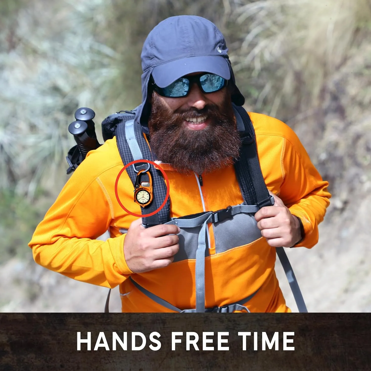Dakota Mini Clip Microlight, Quality Pocket and Fob Watch, Premium Durability Outdoor Gifts for Men, Use for Fishing Hunting, and More, LED Flashlight, Clip on Watch