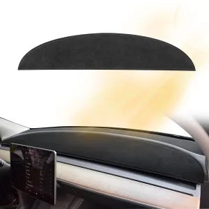 Dashboard Cover for Tesla Model 3/Y Alcantara Dash Cover Mat Compatible with Tesla Model Y Model 3 2016-2023 Dashboard Pad Protective Interior Covers Accessories