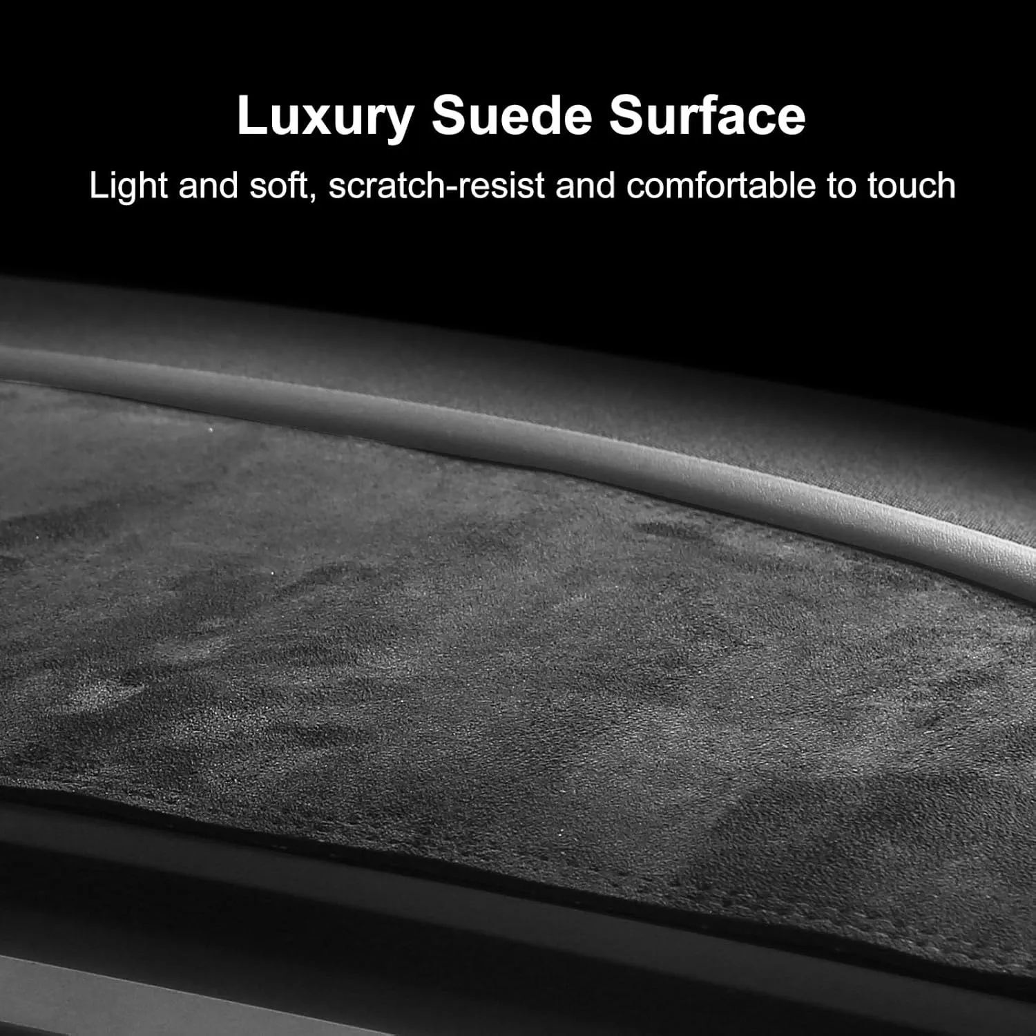 Dashboard Cover for Tesla Model 3/Y Alcantara Dash Cover Mat Compatible with Tesla Model Y Model 3 2016-2023 Dashboard Pad Protective Interior Covers Accessories