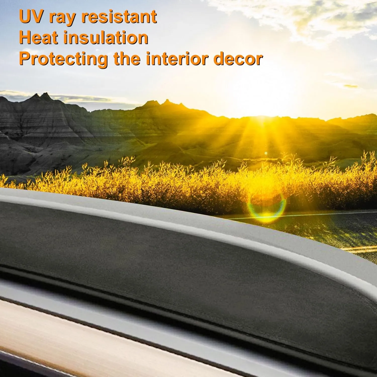 Dashboard Cover for Tesla Model 3/Y Alcantara Dash Cover Mat Compatible with Tesla Model Y Model 3 2016-2023 Dashboard Pad Protective Interior Covers Accessories
