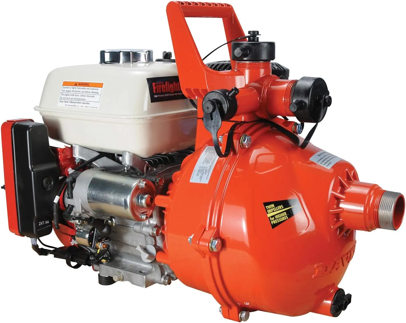 Davey Firefighter 5 High-Pressure Twin-Impeller Fire Pump w/GX200 6.5hp Electric Start Engine
