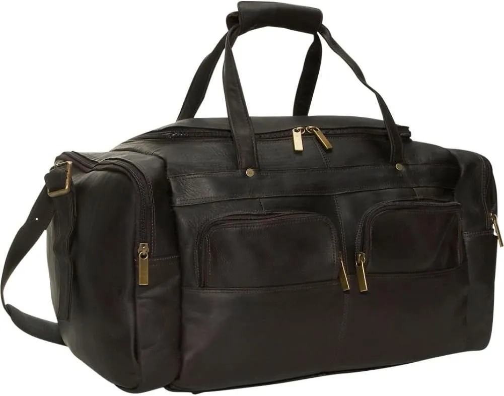 David King & Co. 19 X 9.5 Inch Multi Pocket Duffel, Cafe, One Size
