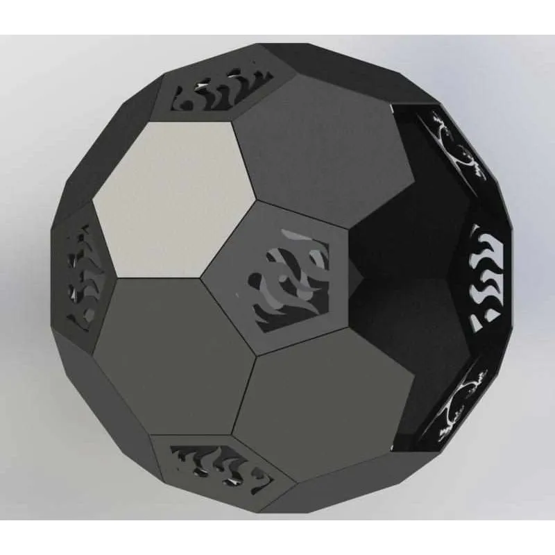 Designer Ball Fire Pit DXF for CNC | Tall Trees Cut Files