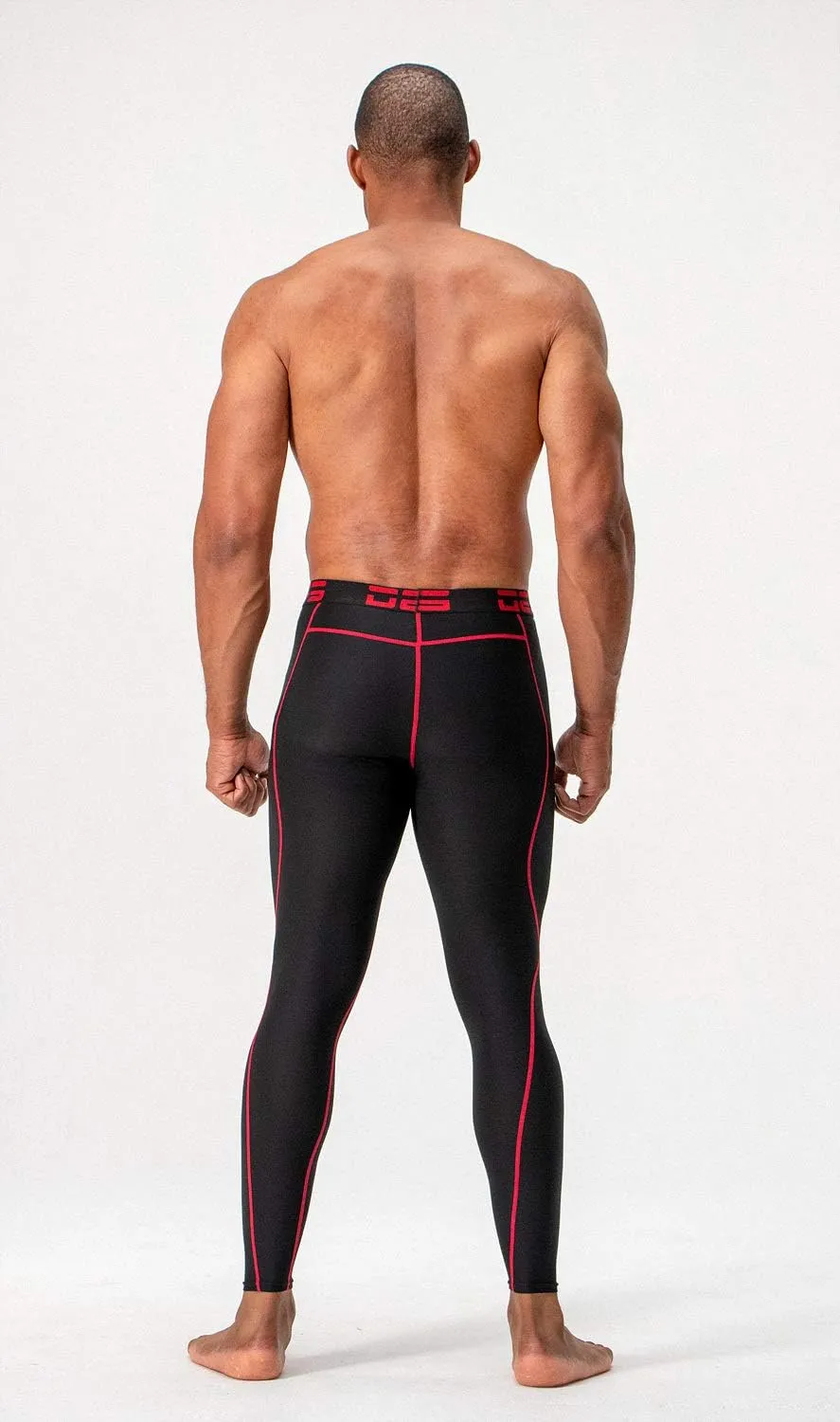 DEVOPS 2 or 3 Pack Men's Compression Pants Athletic Leggings with Pocket/Non-Pocket