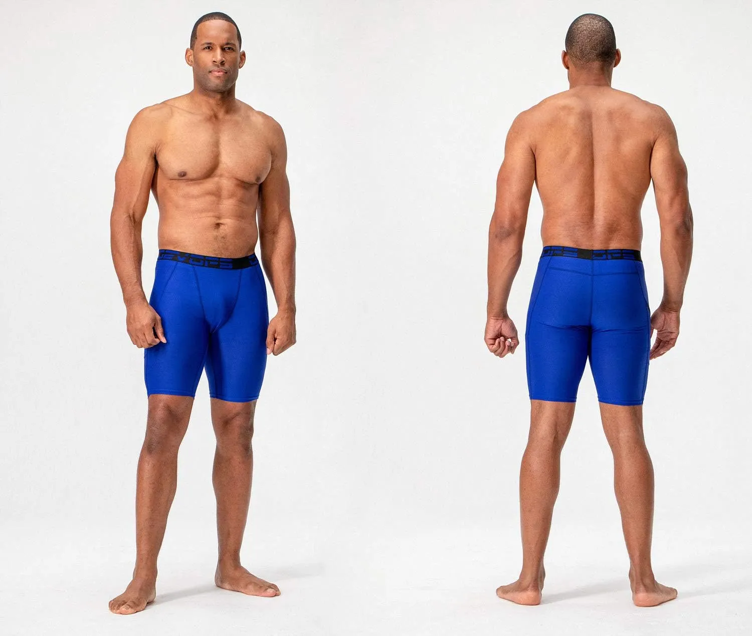 DEVOPS 3 or 5 Pack Compression Shorts Men Spandex Sport Shorts Athletic Workout Running Performance Baselayer Underwear