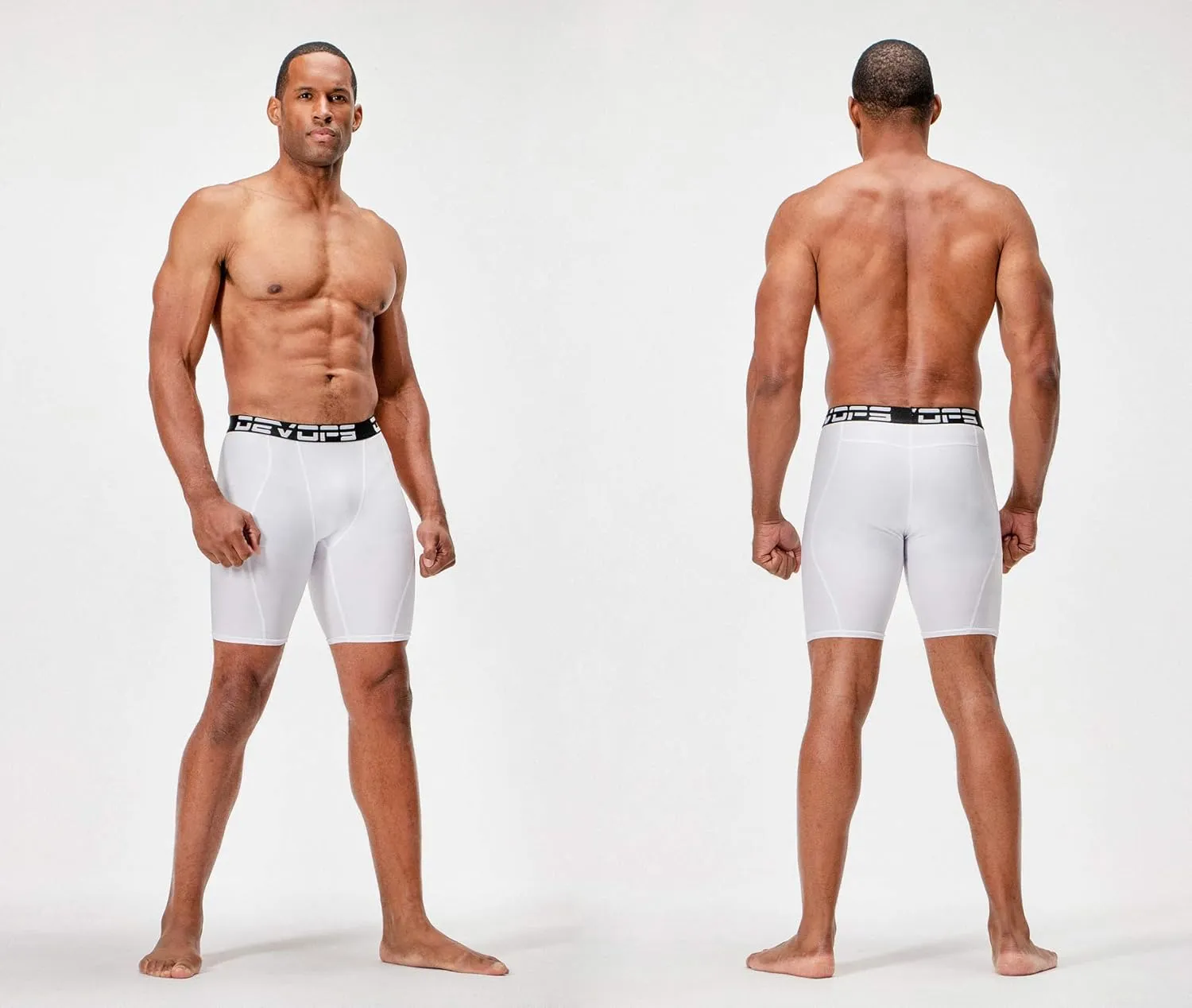 DEVOPS 3 or 5 Pack Compression Shorts Men Spandex Sport Shorts Athletic Workout Running Performance Baselayer Underwear