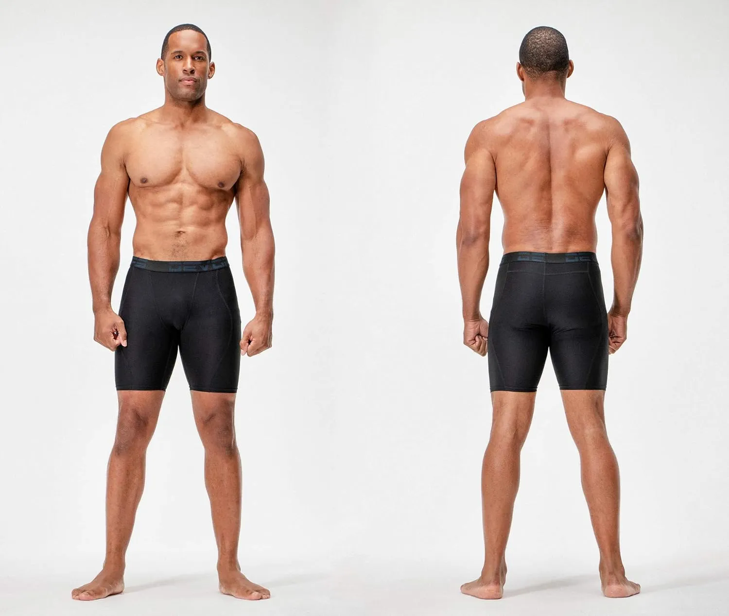 DEVOPS 3 or 5 Pack Compression Shorts Men Spandex Sport Shorts Athletic Workout Running Performance Baselayer Underwear